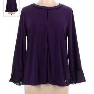 Anne Klein Deep Purple Blouse